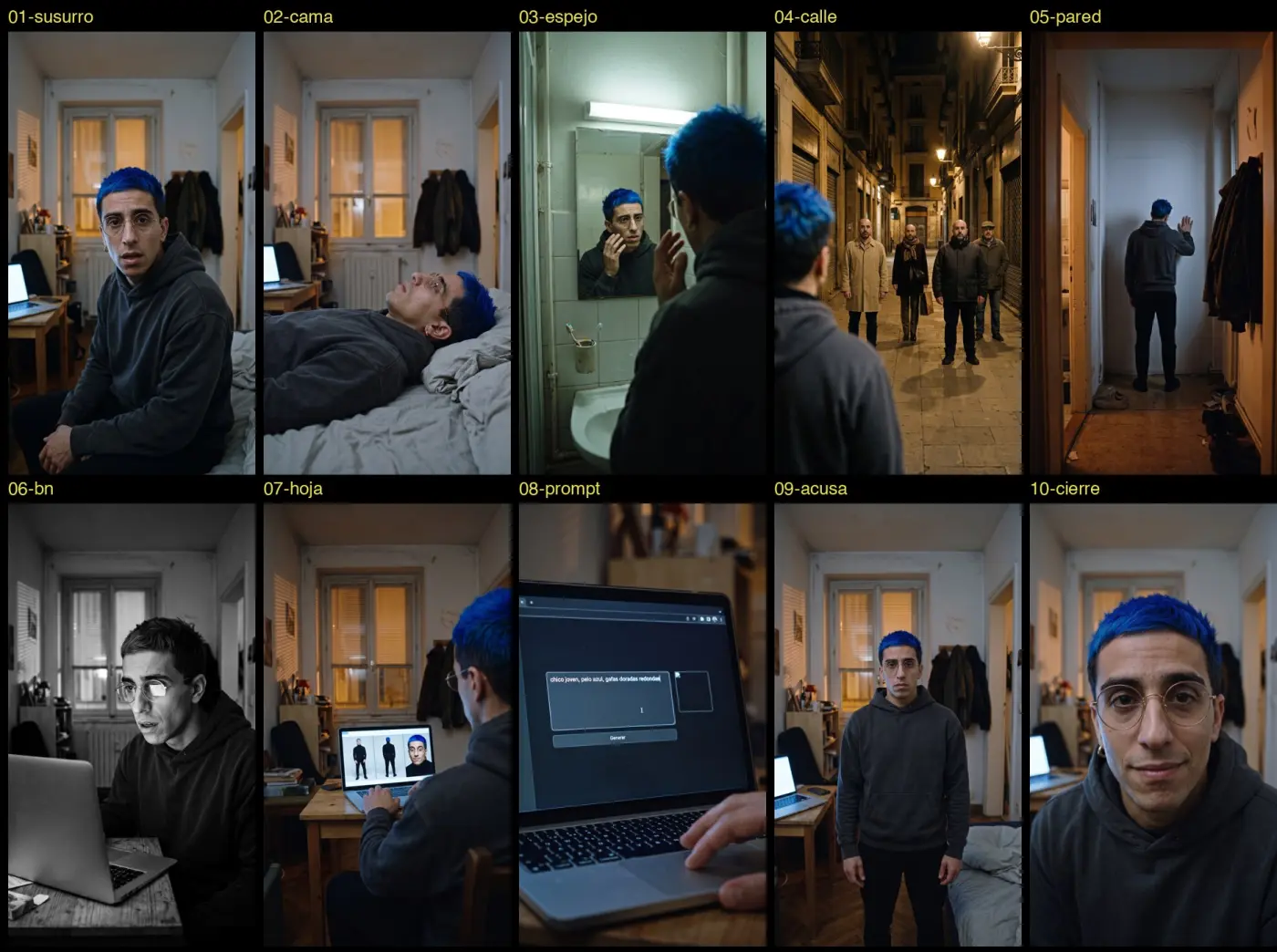 Storyboard de diez fotos del episodio 3
